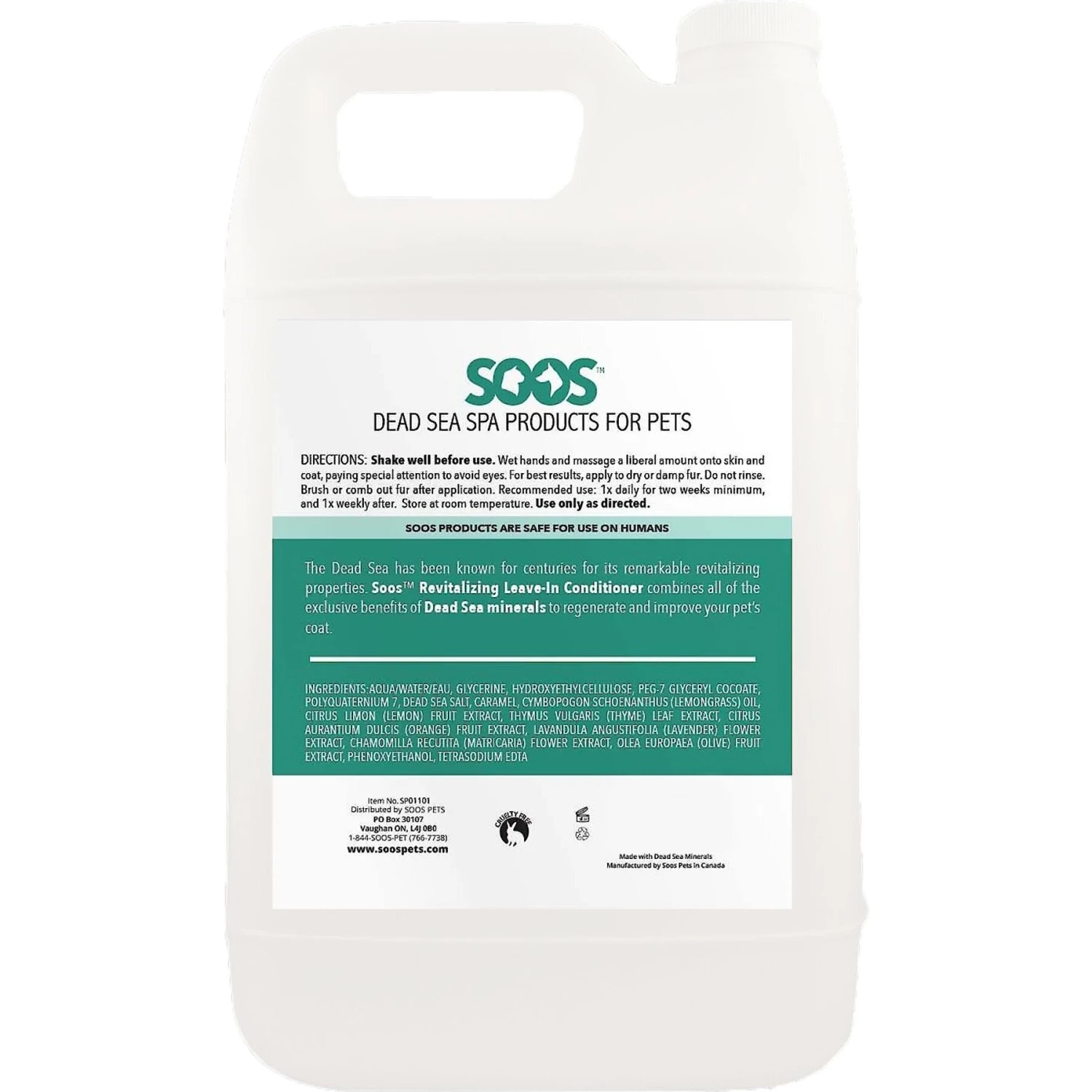 Soos Pets Revitalizing Leave-In Dog & Cat Conditioner 2 Soos Pets Revitalizing Leave-In Dog & Cat Conditioner - Image 2