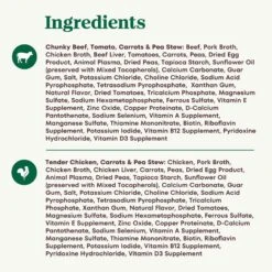 Nutro Hearty Stew Variety Pack Chunky Beef, Tomato, Carrot & Pea Stew & Tender Chicken Adult Wet Dog Food -Pet Wellness 211748 PT5. AC SS1800 V1691422363