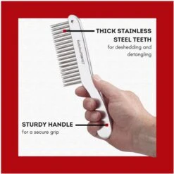 Babyliss Pro Pet Double Row Handle Pet Comb -Pet Wellness 211777 PT2. AC SS1800 V1684608263