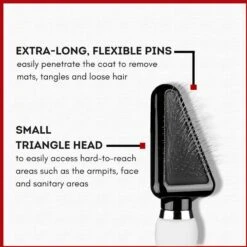 Babyliss Pro Pet Triangle Slicker Dog & Cat Brush 11 Babyliss Pro Pet Triangle Slicker Dog & Cat Brush -Pet Wellness 211795 PT5. AC SS1800 V1651510588