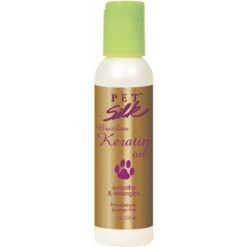 Pet Silk Brazilian Keratin Dog & Cat Oil, 4-oz Bottle