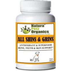 Natura Petz Organics All Shins & Grins Dog Supplement, 90 Count