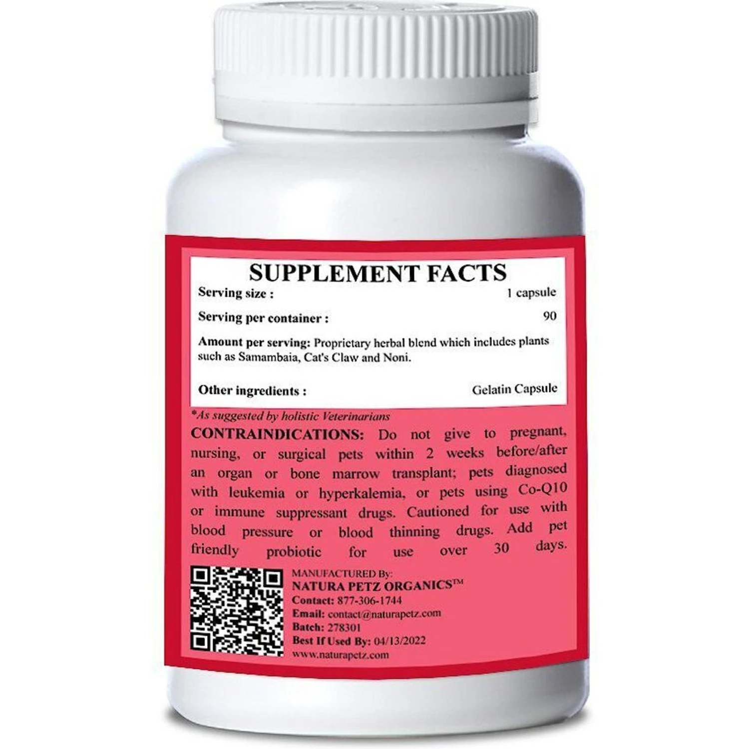 Natura Petz Organics Cell Super Hero Dog Supplement, 90 Count 3 Natura Petz Organics Cell Super Hero Dog Supplement, 90 Count - Image 3