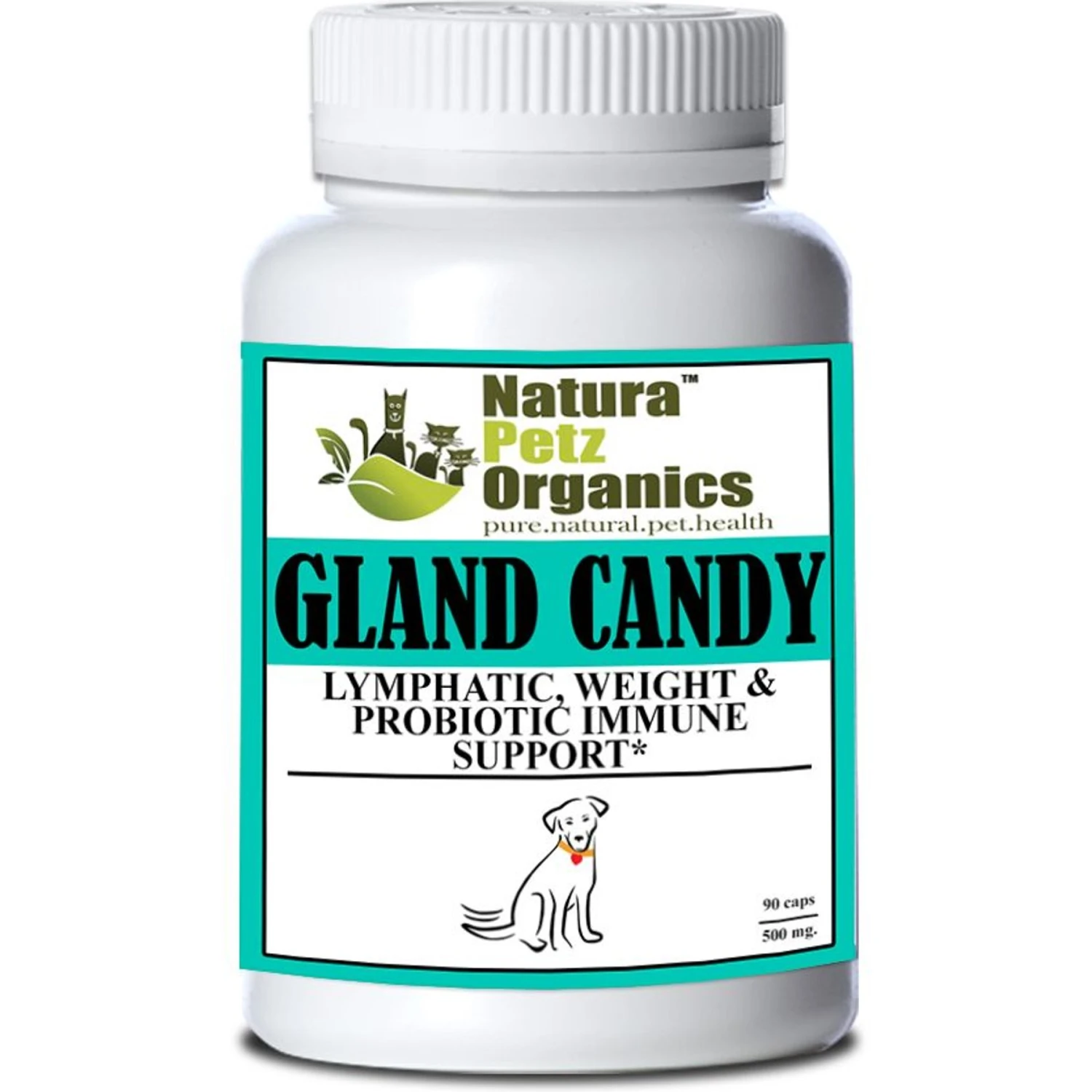 Natura Petz Organics Gland Candy Dog Supplement, 90 Count 1 Natura Petz Organics Gland Candy Dog Supplement, 90 Count