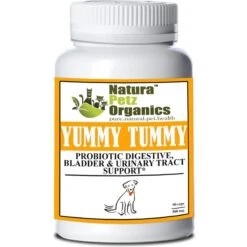 Natura Petz Organics Yummy Tummy Dog Supplement, 90 Count