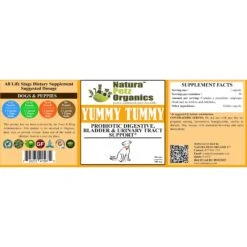 Natura Petz Organics Yummy Tummy Dog Supplement, 90 Count -Pet Wellness 212425 PT2. AC SS1800 V1692037626
