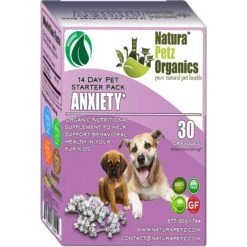 Natura Petz Organics Anxiety Starter Pack Dog Supplement, 30 Count