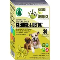 Natura Petz Organics Cleanse & Detox Starter Pack Dog Supplement, 30 Count