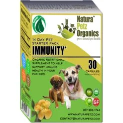 Natura Petz Organics Immunity Starter Pack Dog Supplement, 30 Count