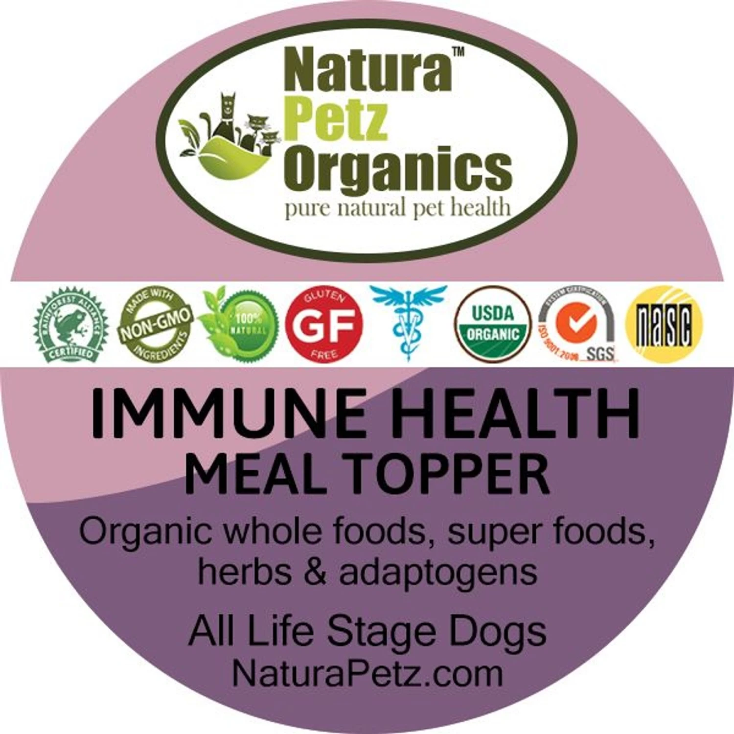 Natura Petz Organics Immune Health Turkey Flavored Powder Immune Supplement For Dogs, 4-oz Tin 2 Natura Petz Organics Immune Health Turkey Flavored Powder Immune Supplement For Dogs, 4-oz Tin - Image 2