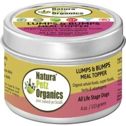 Natura Petz Organics Lumps & Bumps Turkey Flavored Powder Skin & Coat Supplement For Dogs, 4-oz Tin
