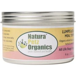 Natura Petz Organics Lumps & Bumps Turkey Flavored Powder Skin & Coat Supplement For Dogs& Cats, 4-oz Tin