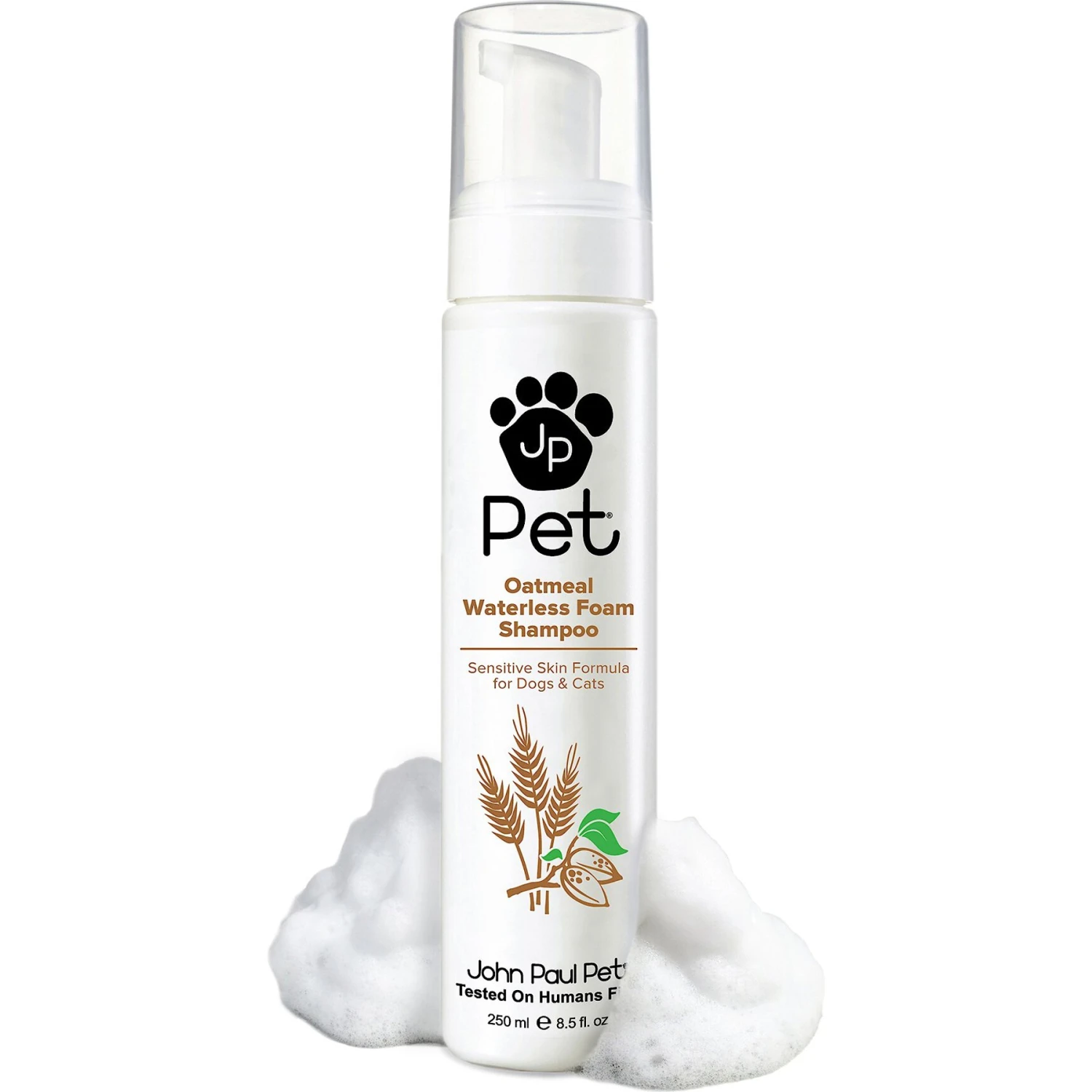 John Paul Pet Oatmeal Waterless Foam Pet Shampoo, 8.5-oz Bottle 1 John Paul Pet Oatmeal Waterless Foam Pet Shampoo, 8.5-oz Bottle