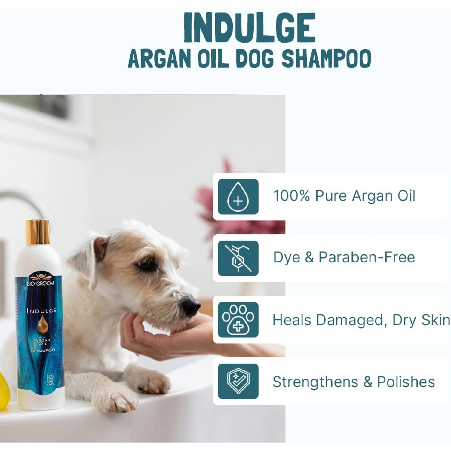 Bio-Groom Indulge Argan Oil Dog Shampoo, 1-gal Bottle 2 Bio-Groom Indulge Argan Oil Dog Shampoo, 1-gal Bottle - Image 2