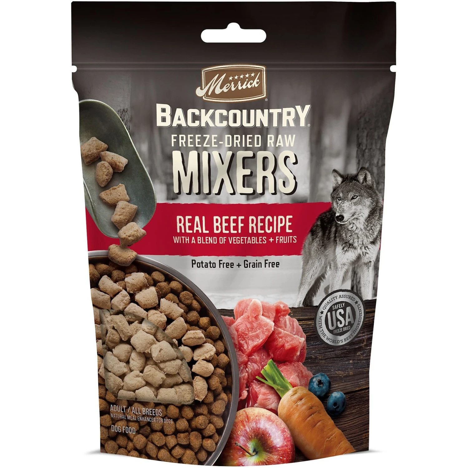 Merrick Backcountry Freeze-Dried Raw Real Beef Recipe Grain-Free Freeze-Dried Dog Food 1 Merrick Backcountry Freeze-Dried Raw Real Beef Recipe Grain-Free Freeze-Dried Dog Food