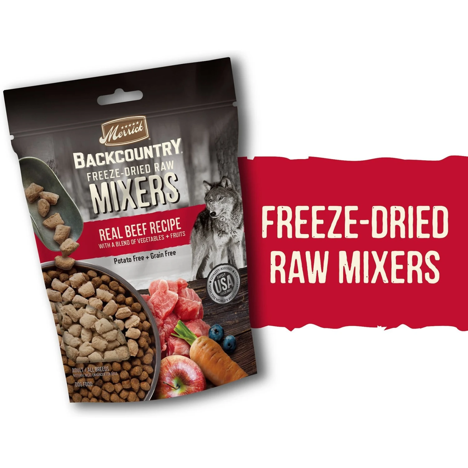 Merrick Backcountry Freeze-Dried Raw Real Beef Recipe Grain-Free Freeze-Dried Dog Food 3 Merrick Backcountry Freeze-Dried Raw Real Beef Recipe Grain-Free Freeze-Dried Dog Food - Image 3