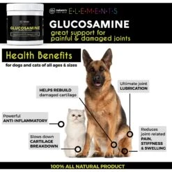 Nature's Pure Edge Glucosamine Chicken Flavored Dog & Cat Supplement, 6-oz Jar -Pet Wellness 214962 PT2. AC SS1800 V1576857803