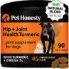 PetHonesty Hip + Joint Health Turmeric Pumpkin & Coconut Flavored Soft Chews Joint Supplement For Dogs