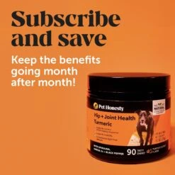 PetHonesty Hip + Joint Health Turmeric Pumpkin & Coconut Flavored Soft Chews Joint Supplement For Dogs 15 PetHonesty Hip + Joint Health Turmeric Pumpkin & Coconut Flavored Soft Chews Joint Supplement For Dogs -Pet Wellness 216116 PT7. AC SS1800 V1677265333