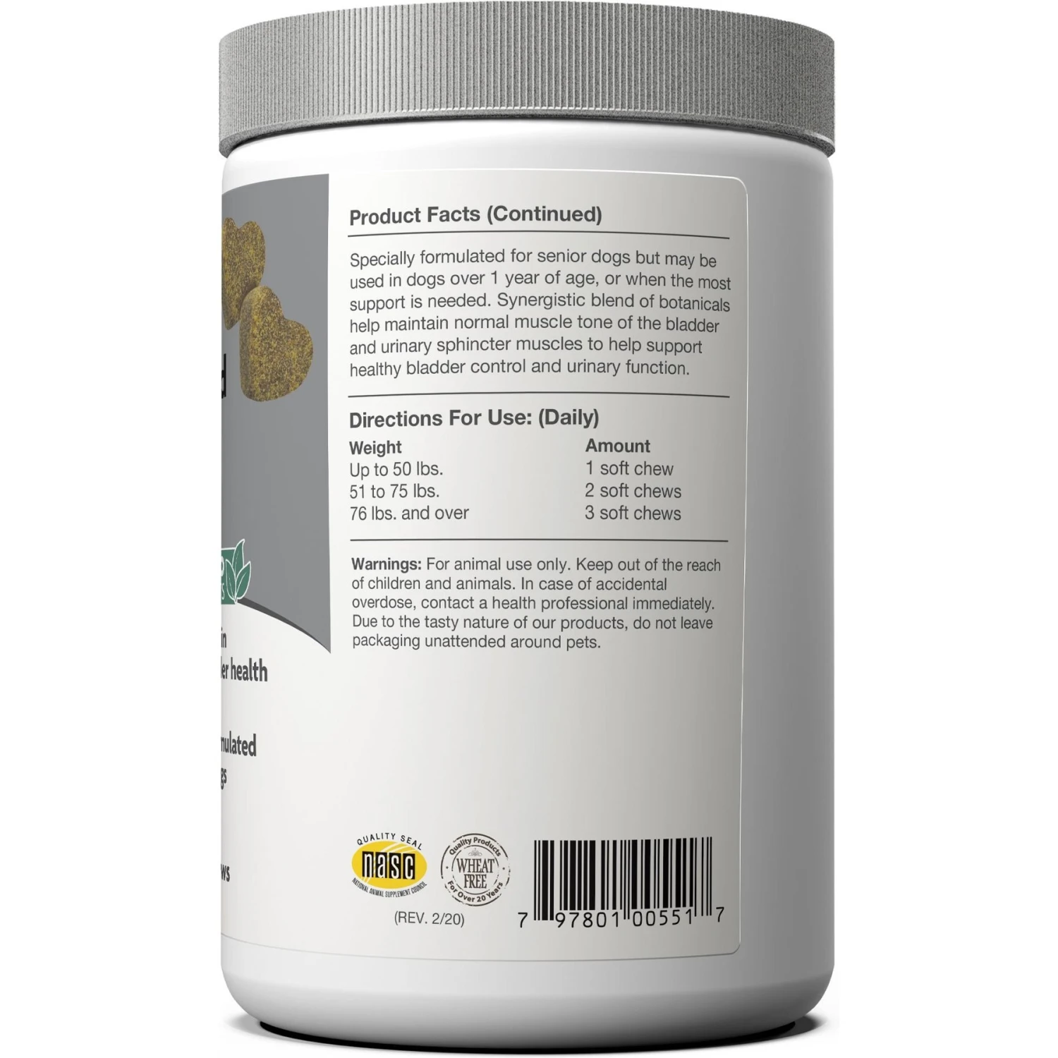 NaturVet Senior Advanced Incontinence With Non-GMO Ingredients Dog Supplement 3 NaturVet Senior Advanced Incontinence With Non-GMO Ingredients Dog Supplement - Image 3