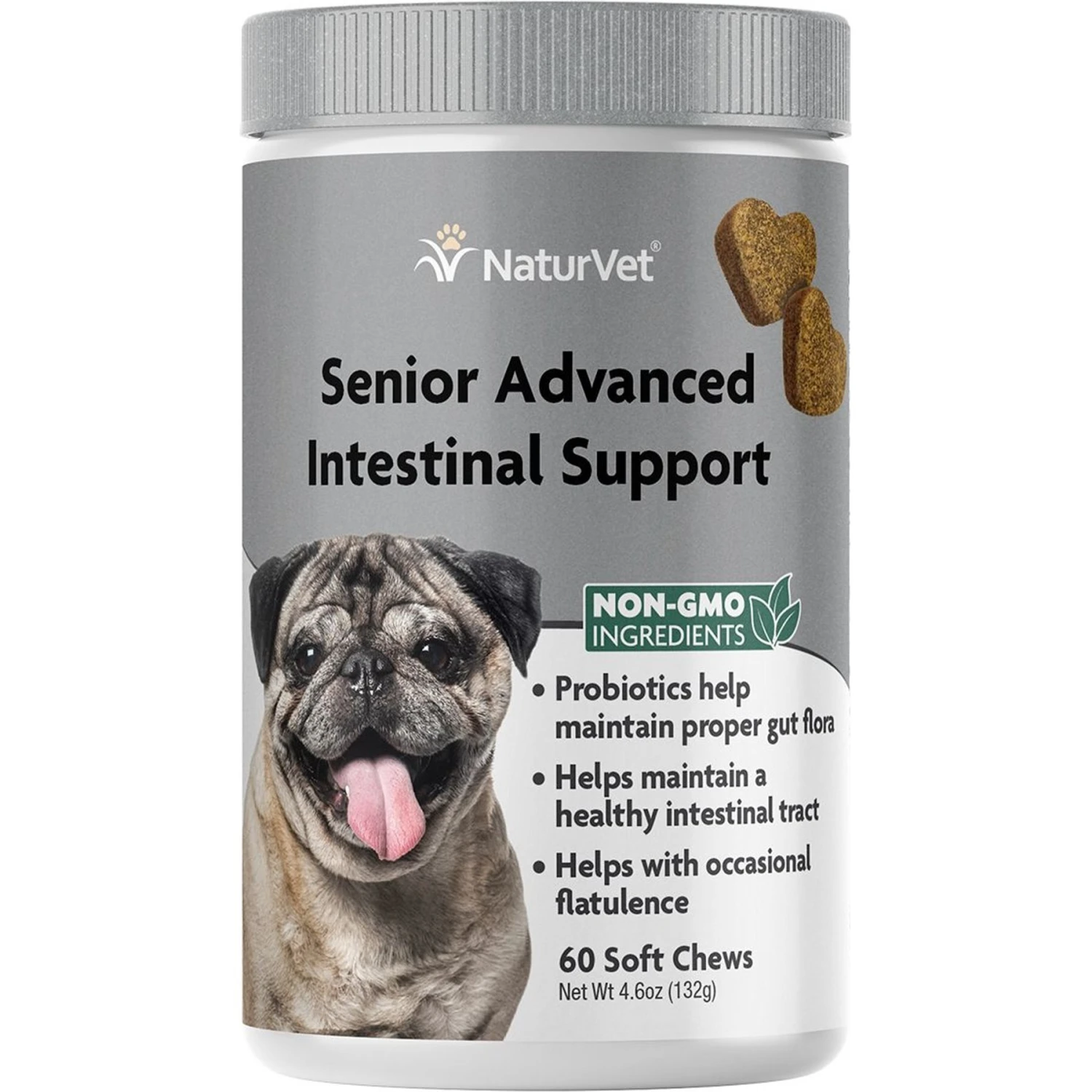 NaturVet Senior Advanced Intestinal Support With Non-GMO Ingredients Dog Supplement 1 NaturVet Senior Advanced Intestinal Support With Non-GMO Ingredients Dog Supplement