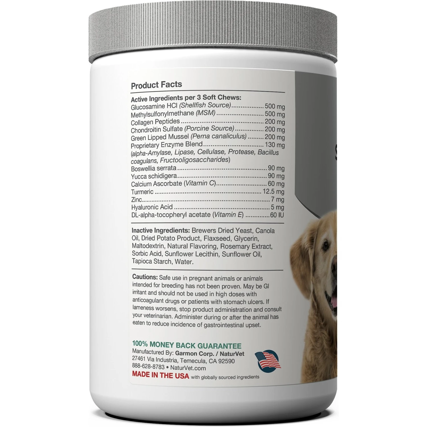 NaturVet Senior Advanced Joint Health Glucosamine, MSM, Chondroition & Collagen Dog Supplement 2 NaturVet Senior Advanced Joint Health Glucosamine, MSM, Chondroition & Collagen Dog Supplement - Image 2