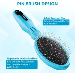 Boshel 2-in-1 Dog Brush & Hair Remover 11 Boshel 2-in-1 Dog Brush & Hair Remover -Pet Wellness 216779 PT2. AC SS1800 V1579199576