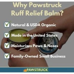 Pawstruck Ruff Relief Nose & Paw Dog Balm, 1.75-oz Jar -Pet Wellness 217491 PT2. AC SS1800 V1702057001