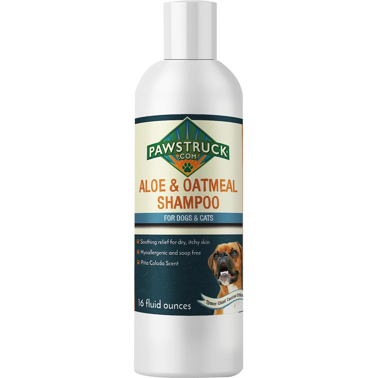Pawstruck Aloe & Oatmeal Dog & Cat Shampoo, 16-oz Bottle 1 Pawstruck Aloe & Oatmeal Dog & Cat Shampoo, 16-oz Bottle