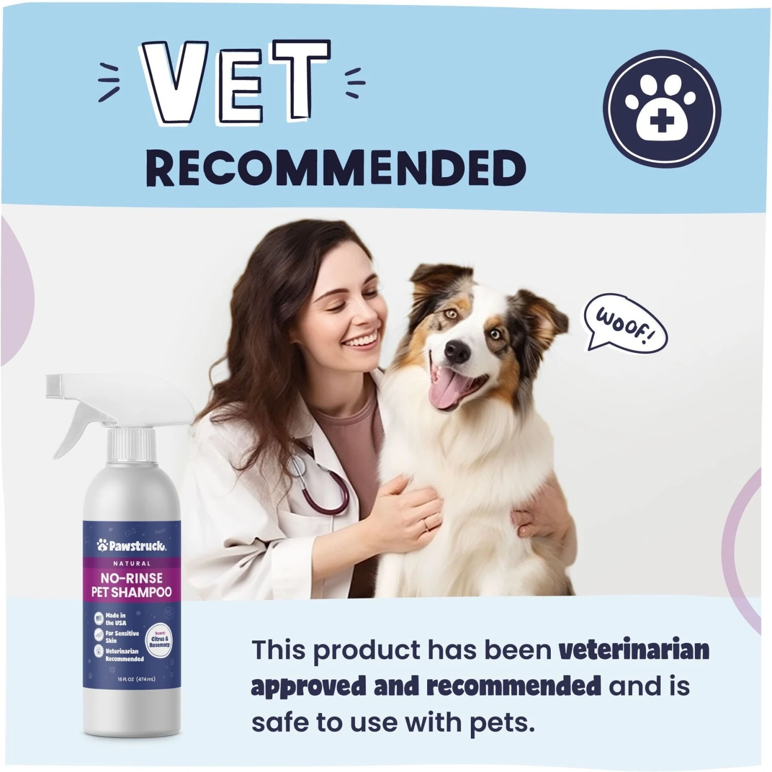 Pawstruck No-Rinse Dog, Cat & Horse Shampoo, 16-oz Bottle 5 Pawstruck No-Rinse Dog, Cat & Horse Shampoo, 16-oz Bottle - Image 5