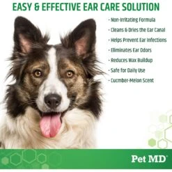Pet MD Otic Clean Cucumber Melon Scent Dog & Cat Ear Cleanser, 8-oz Bottle 11 Pet MD Otic Clean Cucumber Melon Scent Dog & Cat Ear Cleanser, 8-oz Bottle -Pet Wellness 217822 PT4. AC SS1800 V1659886889