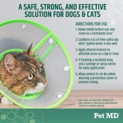 Pet MD Lime Sulfur Dip Pet Treatment, 16-oz Bottle -Pet Wellness 217828 PT5. AC SS1800 V1659886714