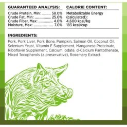 BIXBI Rawbble Pork Recipe Grain-Free Freeze-Dried Dog Food -Pet Wellness 218101 PT5. AC SS1800 V1670596490