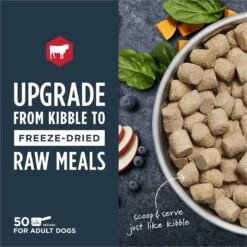 Instinct Freeze-Dried Raw Meals Real Beef Recipe Grain-Free Dog Food -Pet Wellness 219420 PT2. AC SS1800 V1690553133
