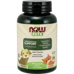 NOW Pets Cardiovascular Support Dog & Cat Supplement, 4.5-oz Bottle