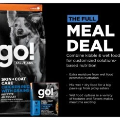 Go! Solutions Skin + Coat Care Shredded Chicken Dog Food -Pet Wellness 220099 PT7. AC SS1800 V1683562681