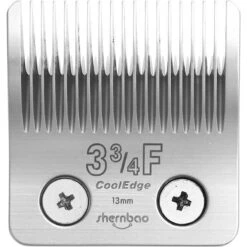 Shernbao 3 3/4F CoolEdge Blade Dog Grooming Clippers, Silver