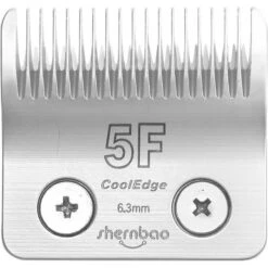 Shernbao 5F CoolEdge Blade Dog Grooming Clippers, Silver