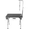Shernbao FT-812W Folding Dog Grooming Table W/ Wheels, Black