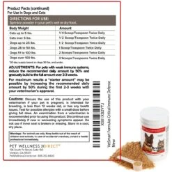 VetSmart Formulas Critical Immune Defense Mushroom & Turmeric Compound Dog & Cat Supplement, 6.3-oz Bottle -Pet Wellness 221393 PT4. AC SS1800 V1652903796