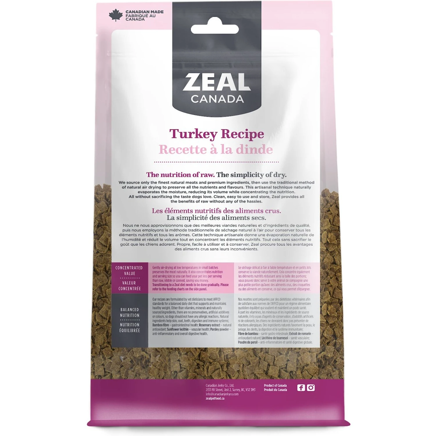 Zeal Canada Gently Turkey Recipe Grain-Free Air-Dried Dog Food 2 Zeal Canada Gently Turkey Recipe Grain-Free Air-Dried Dog Food - Image 2