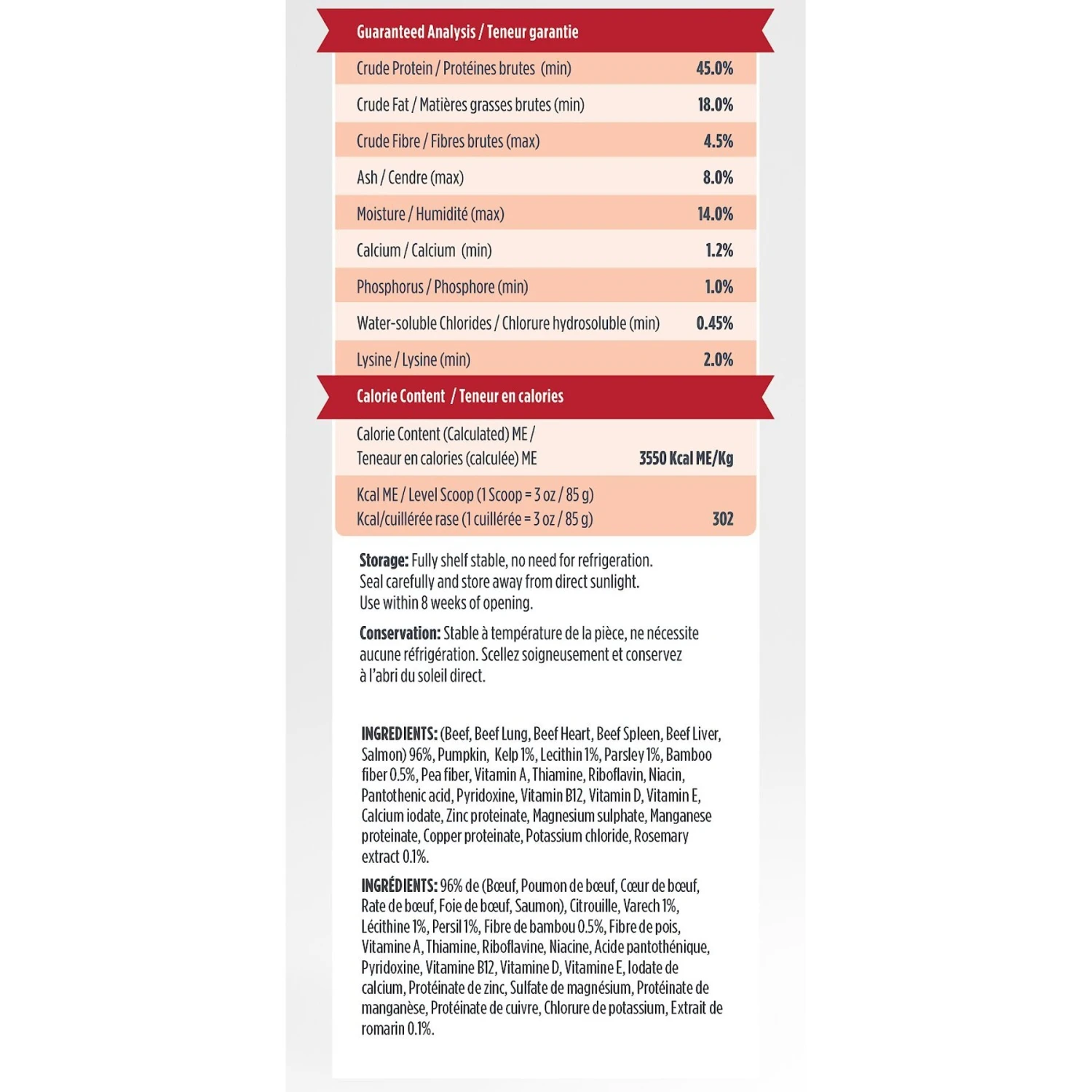 Zeal Canada Gently Beef Recipe & Freeze-Dried Salmon & Pumpkin Grain-Free Air-Dried Dog Food 5 Zeal Canada Gently Beef Recipe & Freeze-Dried Salmon & Pumpkin Grain-Free Air-Dried Dog Food - Image 5