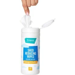 Frisco Shed Reducing Waterless Grooming Wipes For Dogs & Cats, 50 Count -Pet Wellness 222173 PT3. AC SS1800 V1599641153