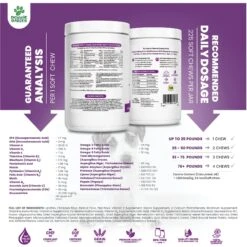 Doggie Dailies 5-in-1 Multivitamin Soft Chew Dog Supplement, 225 Count -Pet Wellness 222747 PT8. AC SS1800 V1647292926