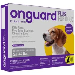 Onguard Plus Flea & Tick Spot Treatment For Dogs, 23-44 Lbs