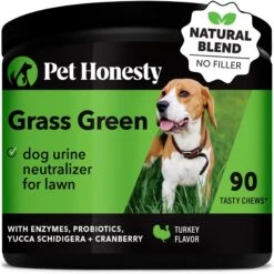 PetHonesty Grass Green Turkey Flavored Soft Chews Digestive Supplement For Dogs