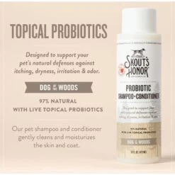 Skout's Honor Dog Of The Woods Probiotic Dog Shampoo & Conditioner, 16-oz Bottle -Pet Wellness 223430 PT3. AC SS1800 V1658284504