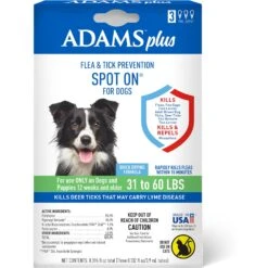 Adams® Adams Flea & Tick Spot Treatment For Dogs, 31-60 Lbs