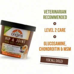 Pet Origins Hip & Joint Support Level 3 Mega Soft Chew Dog Supplement, 50 Count -Pet Wellness 225035 PT4. AC SS1800 V1583525909