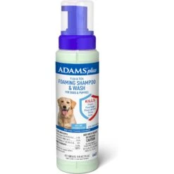 Adams® Adams Plus Flea & Tick Aloe & Cucumber Scent Sensitive Skin Foaming Dog Shampoo, 10-oz Bottle
